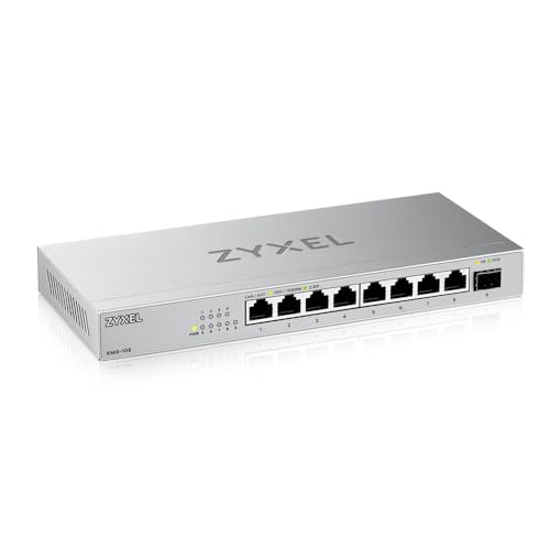 Zyxel Switch Non Gestito A 8 Porte 2,5 G, Con 1 X 10 G Sfp+, Da Tavolo O Da Parete [Xmg-108]