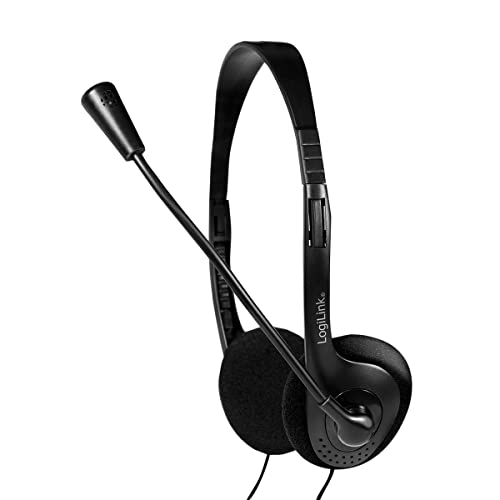 Logilink Hs0002 Cuffia Audio, 3.5 Mm, Nero