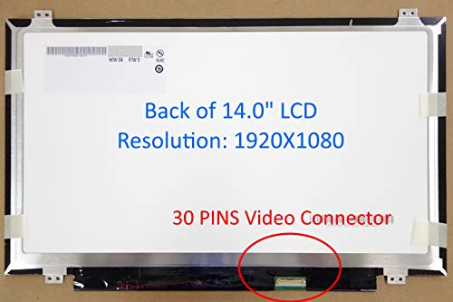 Nuovo 14” Ips Fhd (1080P) Laptop Led Lcd Sostituzione Schermo/Pannello Compatibile Con Hb140Fh1-401
