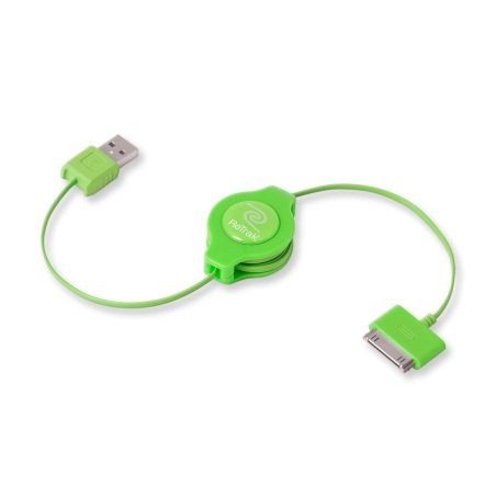 Retrak Euipodusbgn Cavo Per Cellulare Verde Usb A Apple 30-Pin 1 M