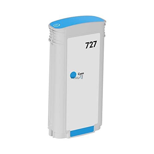 Prima4 - B3P19A 727 130Ml Ciano Cartuccia D'Inchiostro Compatibile Con Plotter Hp Designjet T1500, T2500, T920