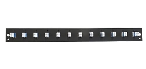 Efb-Elektronik Bestückte Frontblende Mit 12 X Lc Duplex Kupplung Os2 Schwarz (Sb-Fp-S-12Sc-S-Os2) Marca