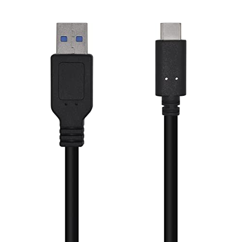 Aisens A107-0450 Cavo Usb 3.1 Gen2 10Gbps 3A, Tipo Usb-C/M-A/M, Nero, 1,5 M