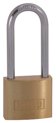 Kasp K12040L55D Lucchetto In Ottone, 40X55 Mm, Arco Lungo
