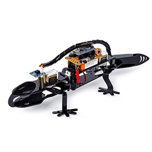 Sunfounder Robot Kit Bionic Programmable Diyrobot Lizard Visual Programming For Beginners Steam Education Ir Receiver Module Electronic Toy With Detai