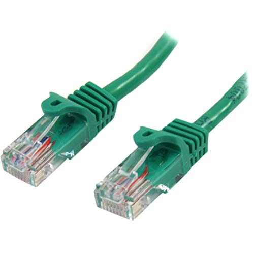 Startech.Com Cavo Di Rete Da 50 Cm Verde Cat5E Ethernet Rj45 Antigroviglio, Cavo Patch Snagless