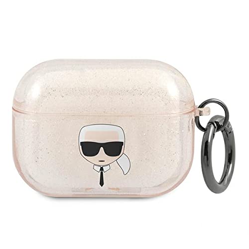 Karl Lagerfeld Klapukhgd - Custodia Per Airpods Pro Con Glitter Dorati