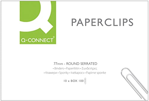 Connect Paper Clips 77 Mm 100 Pieces Fermaglio