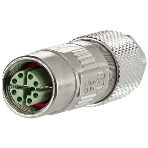 Metz Connect Mmf881A315 M12 Argento Cavo Di Collegamento - Connettori Per Collegamento (M12, Argento, Cat6A, Ip67)