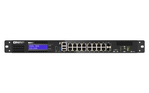 Qnap Qgd-1600 Gestito Gigabit Ethernet (10/100/1000) 1U Nero, Grigio