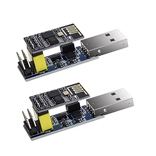 The Lord Of The Tools 2Pcs Esp8266 Esp-01 Esp01S Wifi Ricetrasmettitore Wireless Serie Kit Adattatore Convertitore Chip Usb Ch340C