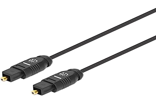 Manhattan 356084 Cable De Fibra Optica 3 M Toslink Negro