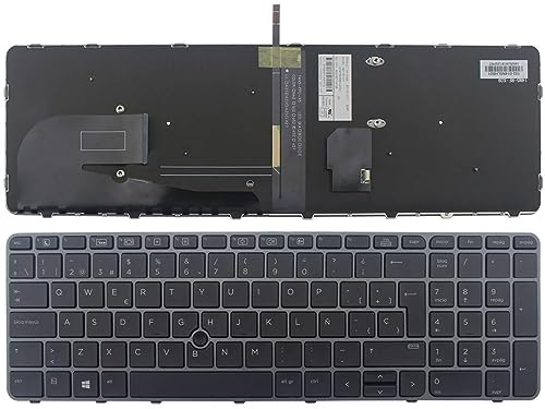 Portatilmovil® - Tastiera Per Portatile Hp Elitebook 755 G3 850 G3 850 G4 Zbook 15U G3 G4
