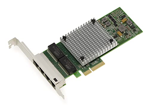 Kalea-Informatique Scheda Controller Di Rete Pcie X4 A 4 Porte Gigabit Lan Rj45 Ethernet 10 100 1000 1G - Chipset Doppio Intel I350Am2 Nic