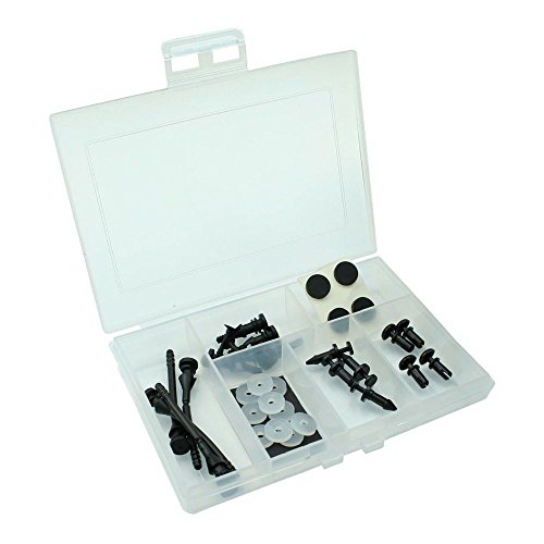 Inline 18432 Supporto Antivibrazione Ventole E Schede Madri, Set Di 42 Pezzi, Nero
