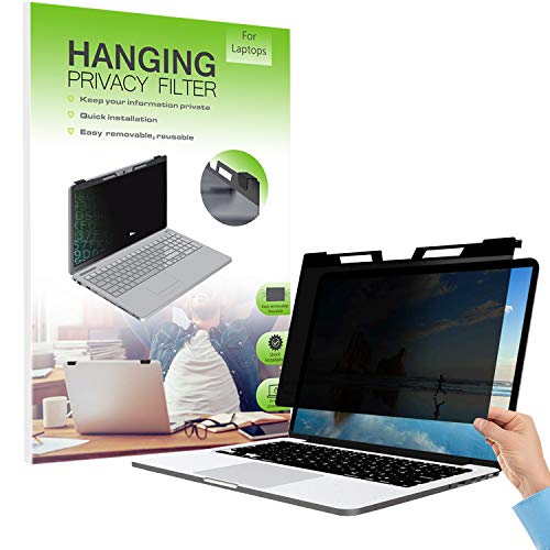 Fiimoo Hanging 15.6 Pollici Filtro Privacy Per Schermo, Privacy Screen Protector Compatibile Con Laptop 15.6" / Macbook Pro 15.6"- Removibile Telaio A