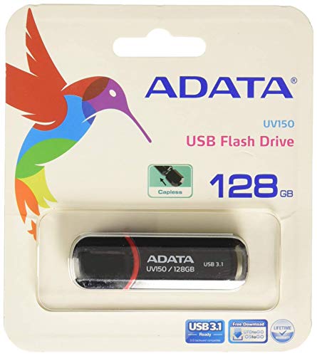 Adata Auv150-128G-Rbk Unidad Flash Usb 128 Gb Usb Tipo A 3.2 Gen 1 (3.1 Gen 1) Negro