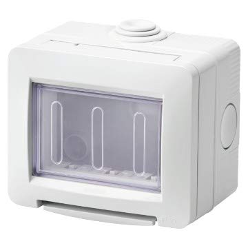 Leergehaeuse 3 Einsätze Ip55 Grau
