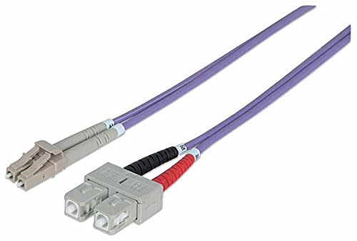 Intellinet 750936 Cable De Fibra Optica 3 M Om4 Lc Sc Violeta