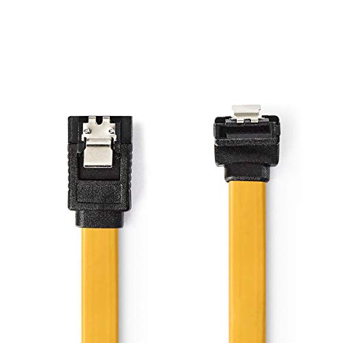Nedis Ccgp73255Ye10 Cavo Sata 1 M Sata 7-Pin Nero, Giallo