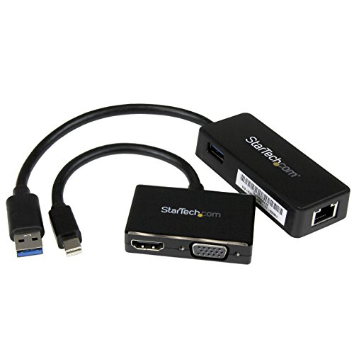 Startech.Com Kit Accessori 2 In 1 Per Surface Pro 4 / Pro 3 / Pro 2 / Surface, Mdp A Vga O Hdmi + Usb 3.0 A Gbe
