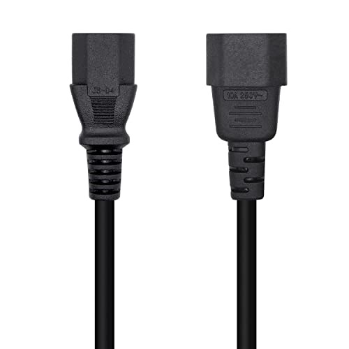 Aisens A132-0532 Cavo Alimentazione Cpu, C13/H-C14/M, Nero, 10 M