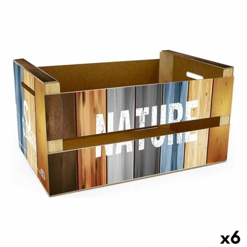 Scatola Portaoggetti Confortime Nature (6 Unità) (36 X 26,5 X 17 Cm)