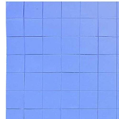 Pad Termico, 100 Pezzi 10 X 10 X 1Mm Thermal Pad In Silicone Blu Per Cpu Gpu Dissipatore Di Calore, Efficiente Conduttività (10 X 10 X 1 Mm)