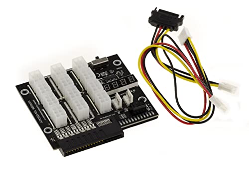 Kalea-Informatique 500W 800W 1400W 1600W 1800W 2200W Breakout Board Per Alimentatore Hp 20+28/10+14-12 Connettori P6 - Visualizzazione Della Tensione 