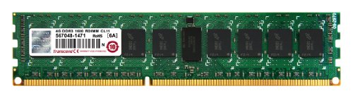 Transcend Ts512Mkr72V6N Memoria 4 Gb Ddr3 240-Pin Dimm, Azzurro Blu