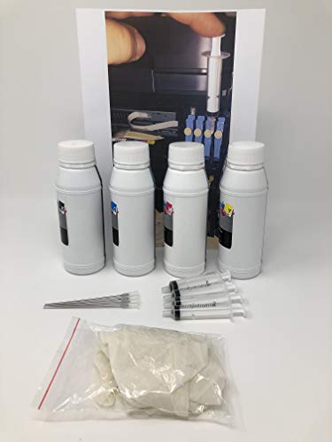 Inchiostro Per Ecotank 1 Litro Compatibile Per Stampani A 4 Colori Nero, Cyano, Magenta, Giallo