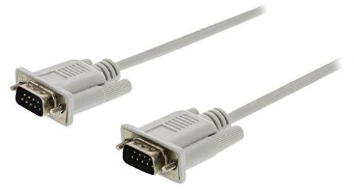 Valueline Vlcp52000I20 2,00 M D-Sub 9 Pin A Maschio 9 Pin D-Sub-Cavo Seriale Da Maschio, Colore: Avorio