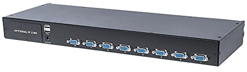 Intellinet 507776 - Switch Kvm Modulare A 8 Porte Con Interfaccia Vga, Colore: Nero