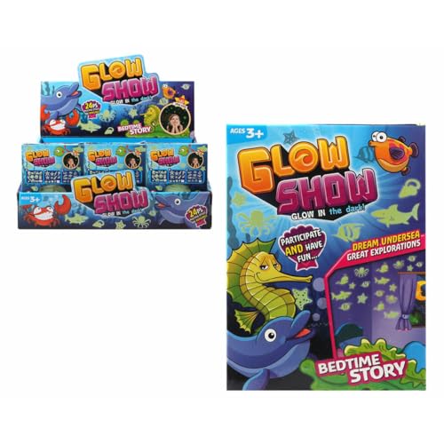 Bigbuy Fun Set Di Adesivi Glow Show Oceanic Animals Fluorescente
