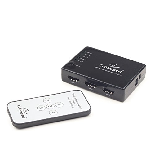 Gembird Switch Hdmi 5 Ingressi – > 1 Uscita 4 K + Telecomando.