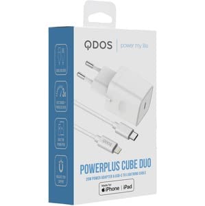 Qdos Powercube Duo 20 - Blancadaptateur Settore + Cavo