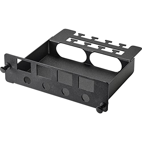 Renkforce 4 Porte Patch Panel 4 Port Rj45 Keystone + 4 Port Sma Koaxial Frame Nero Rf-4746634