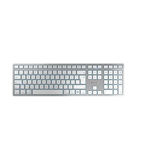 Cherry Kw 9100 Slim For Mac, Tastiera Wireless, Layout Mac, Layout Britannico (Qwerty), Connessione Bluetooth O Radio, Ricaricabile Tramite Cavo Usb,