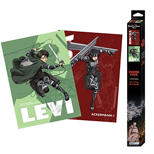 L'Attaque Des Titans - Set 1 - Set 2 Chibi Posters '52X38'