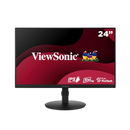 Viewsonic Va2408-Hdj Monitor Ergonomico Ips Full Hd 100Hz Da 24 Pollici