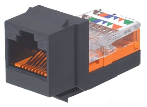 Panduit Utp Keystone Rj45 Cavo Nero - Adattatore Per Cavo (Rj-45, Nero)