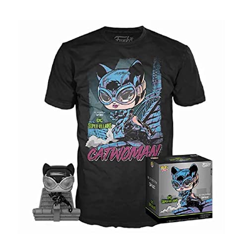 Funko Tees Dc - Booble Head Pop N° Xx - Jim Lee - Catwoman + T-Shirt (L)