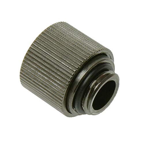 1/4" Thread Compression Fitting For 3/8" Id - 1/2" Od Tubing : Black