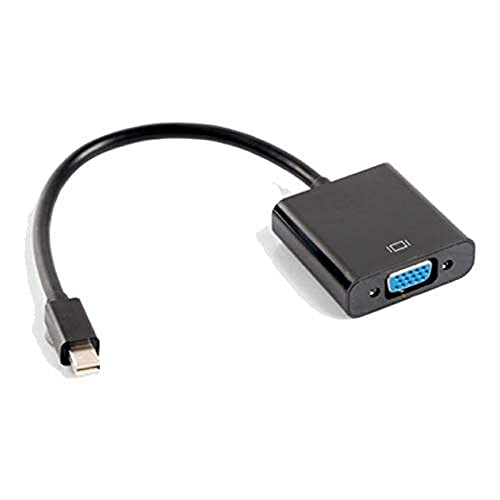 Lanberg Ad 0006 Bk Mini Display Port 1.2 (Mini Dp) Maschio A Vga (Poli) Femmina Adattatore Con Cavo Nero