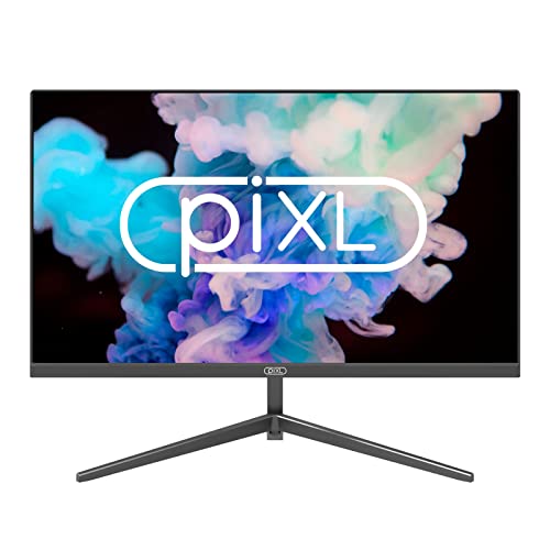 Pixl Cm215F17 Monitor Frameless Da 21,5 Pollici, Design Sottile, Tempo Di Risposta 5 Ms, Frequenza Di Aggiornamento 75Hz, Full Hd 1920 X 1080, Vga/Hdm