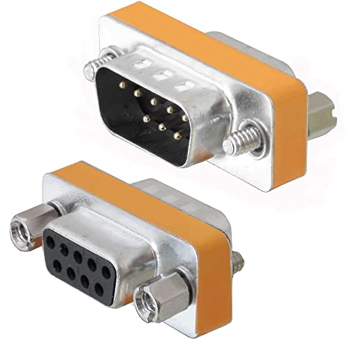 Manhattan Db9M/Db9F Db9M Db9F Argento, Giallo Cavo Di Interfaccia E Adattatore
