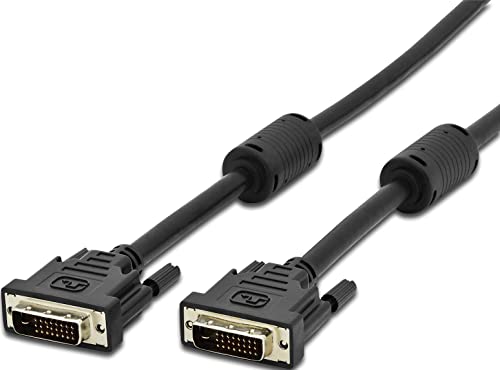 Techly 304413 Cavo Dvi Digitale Dual Link (Dvi-D) Con Ferrite 5M Nero