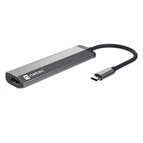 Natec Fowler Slim Wired Usb 3.2 Gen 1 (3.1 Gen 1) Type-C Black Chrome