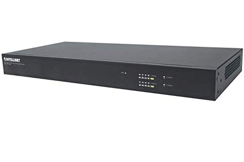 Intellinet 561440 16-Port Gigabit Ethernet Poe+ Web-Mgestito Av-Switch 2 Sfp Uplink-Orts Layer2+ 19"