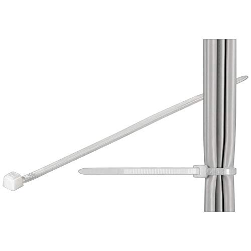 Techly 306592 Fascette Fermacavi Autobloccanti 370X3,6Mm In Nylon 100Pz Bianco Bianco